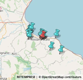 Mappa Corso Italia, 87067 Rossano CS, Italia (8.07875)