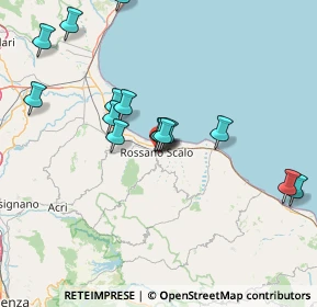 Mappa Via Cesarino Rizzo Corallo, 87067 Rossano CS, Italia (16.16)