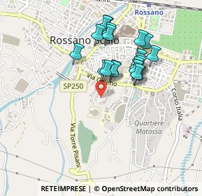Mappa Via de Fiorio, 87067 Rossano CS, Italia (0.436)