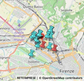 Mappa Viale Alessandro Guidoni, 50122 Firenze FI, Italia (0.86941)