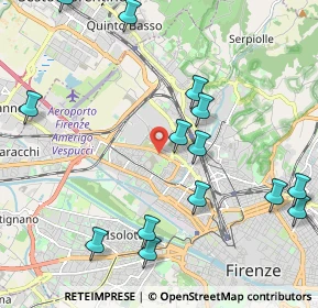 Mappa Viale Alessandro Guidoni, 50122 Firenze FI, Italia (2.545)