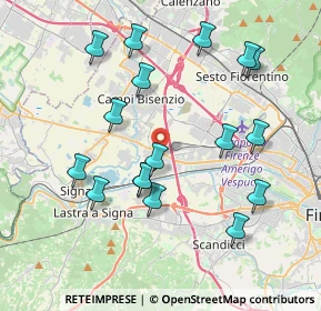Mappa Via Pistoiese, 50013 Scandicci FI (4.11471)
