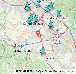 Mappa Via Pistoiese, 50013 Scandicci FI (4.49833)