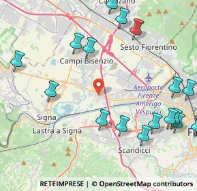 Mappa Via Pistoiese, 50013 Scandicci FI (6.012)
