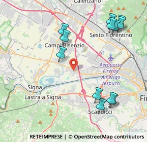 Mappa Via Pistoiese, 50013 Scandicci FI (4.95667)
