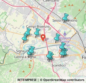 Mappa Via Pistoiese, 50013 Scandicci FI (3.68083)
