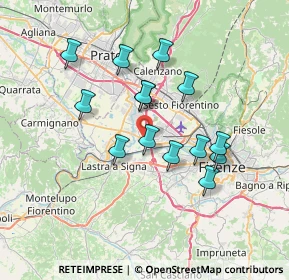 Mappa Via Pistoiese, 50013 Scandicci FI (6.36643)