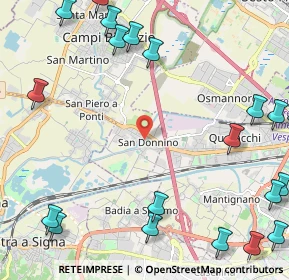 Mappa Via Pistoiese, 50013 Scandicci FI (3.367)