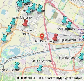 Mappa Via Pistoiese, 50013 Scandicci FI (3.146)
