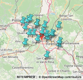 Mappa Via Pistoiese, 50013 Scandicci FI (10.738)