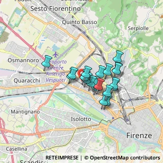 Mappa Via Valdichiana, 50127 Firenze FI, Italia (1.2275)