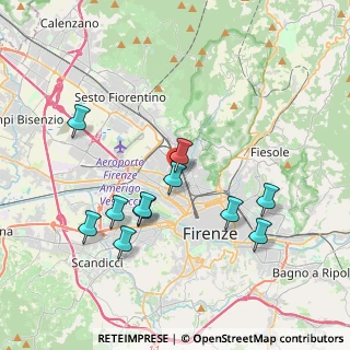 Mappa Via Benedetto Dei, 50127 Firenze FI, Italia (3.87727)