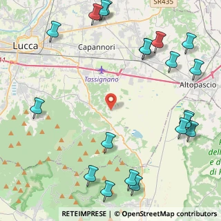 Mappa Via Comunale S. Ginese, 55012 Capannori LU, Italia (6.2755)
