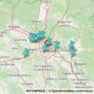 Mappa Via Francesco de Pinedo, 50127 Firenze FI, Italia (10.61727)
