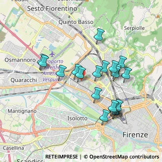 Mappa Via Valdera, 50127 Firenze FI, Italia (1.866)