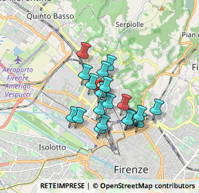 Mappa Piazza Dalmazia, 50141 Firenze FI, Italia (1.2815)