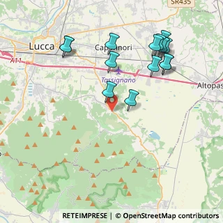 Mappa Via Di Sala, 55012 Capannori LU, Italia (4.51786)