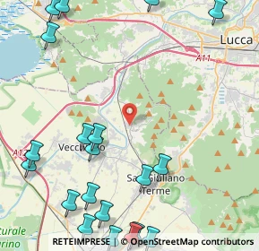 Mappa Via Don L. Sturzo, 56017 San Giuliano Terme PI, Italia (6.403)