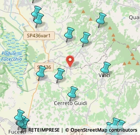Mappa Via dell'Apparita, 51035 Lamporecchio PT, Italia (6.964)