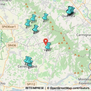 Mappa Via Orbignanese, 50059 Vinci FI, Italia (5.484)