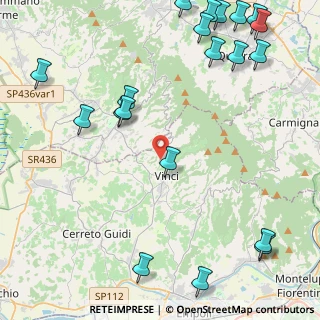 Mappa Via Orbignanese, 50059 Vinci FI, Italia (6.346)