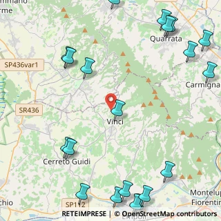 Mappa Via Orbignanese, 50059 Vinci FI, Italia (6.7205)