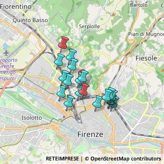Mappa Via Casamorata, 50134 Firenze FI, Italia (1.42737)