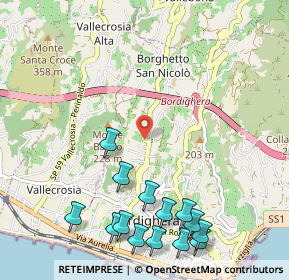 Mappa Via Bra, 18012 Bordighera IM, Italia (1.39714)