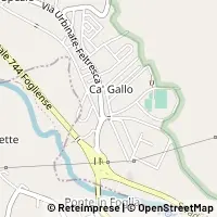 Mapa Montecalvo in Foglia