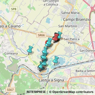 Mappa Via dei Colli, 50018 Signa FI, Italia (1.286)