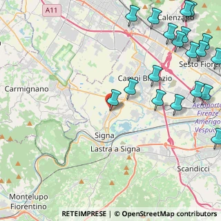 Mappa Via dei Colli, 50018 Signa FI, Italia (6.6315)