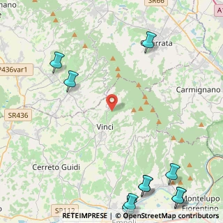 Mappa Via di Anchiano, 50059 Vinci FI, Italia (7.46917)