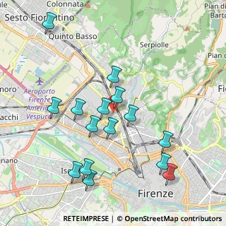 Mappa Via Adolfo Antognoli, 50127 Firenze FI, Italia (2.08733)