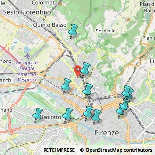 Mappa Via Adolfo Antognoli, 50127 Firenze FI, Italia (2.445)