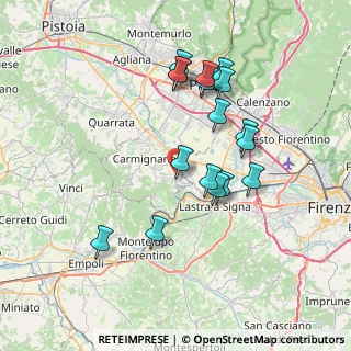 Mappa Via Poggiorsoli, 59015 Carmignano PO, Italia (7.12824)