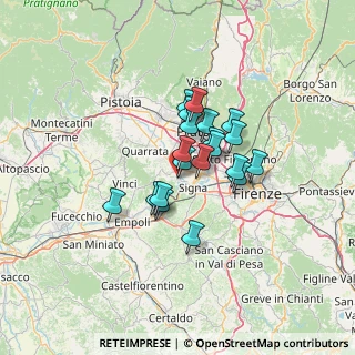 Mappa Via Poggiorsoli, 59015 Carmignano PO, Italia (9.2575)