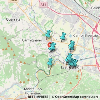 Mappa Via Poggiorsoli, 59015 Carmignano PO, Italia (3.19833)