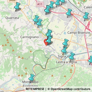 Mappa Via Poggiorsoli, 59015 Carmignano PO, Italia (5.466)