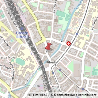 Mappa Via Reginaldo Giuliani, 46 rosso, 50141 Firenze, Firenze (Toscana)