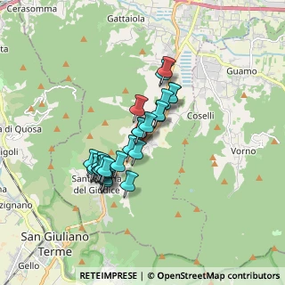 Mappa Via di Santa Maria del Giudice, 55100 Lucca LU, Italia (1.38519)