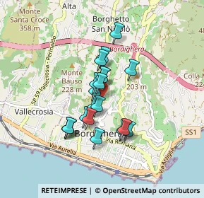 Mappa Via Meroglio, 18012 Bordighera IM, Italia (0.648)