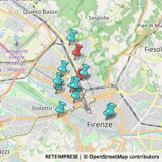 Mappa Via Pietro Cironi, 50134 Firenze FI, Italia (1.48333)