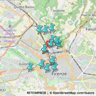 Mappa Via Pietro Cironi, 50134 Firenze FI, Italia (1.34643)