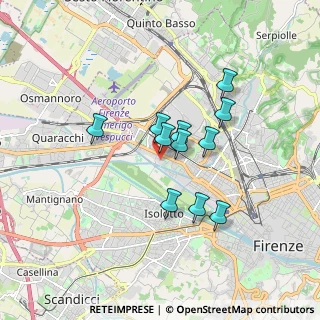 Mappa Via Arcangelo Corelli, 50127 Firenze FI, Italia (1.36455)