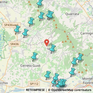 Mappa Via Piastrino, 50059 Vinci FI, Italia (6.409)
