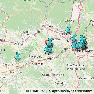 Mappa Via Piastrino, 50059 Vinci FI, Italia (18.8345)