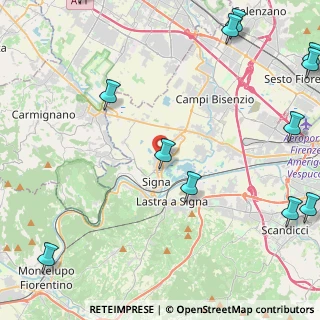 Mappa Via Nicola Pistelli, 50058 Signa FI, Italia (6.95667)