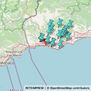 Mappa Via della Repubblica, 18039 Ventimiglia IM, Italia (5.39167)