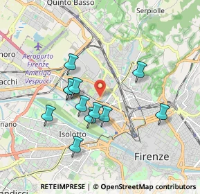Mappa Via Enrico Forlanini, 50127 Firenze FI, Italia (1.63667)