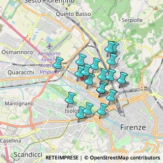 Mappa Via Giuseppe Grandi, 50127 Firenze FI, Italia (1.4375)